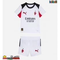 Camisa de Futebol AC Milan Luka Modric #14 Equipamento Secundário Infantil 2025-26 Manga Curta (+ Calças curtas)